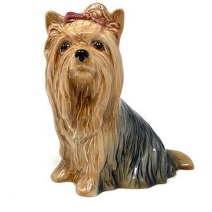 Vintage Yorkshire Terrier Ceramic Figurine